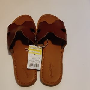 Jenny Slide sandals Brown